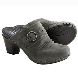 Dansko‎ Womens Nadine Gray Suede Slip On Mules Clogs 41 US 10.5-11